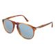 Persol 0PO9649S Herren-Sonnenbrille Vollrand Pilot Kunststoff-Gestell, braun