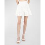 Tanya Broderie Anglaise Cotton Skirt