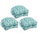 Red Barrel Studio® 6 - Piece Outdoor Seat Cushion Polyester in Blue/Gray/Green | 3.5 H x 16 W x 16 D in | Wayfair 507271DE54534D3280331B597FE1234B