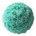 Bungalow Rose Rose Flower Balls Romantic Realistic Rose Blossoms Plastic Rose Artificial Flowers Balls for Party Faux Silk in Blue | Wayfair