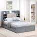 Red Barrel Studio® Illiana Plywood Platform Bed Wood in Gray | 47.2 H x 57.2 W x 83.86 D in | Wayfair 13626350A7D443E7868DBF8558C7411F