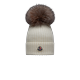 MONCLER ENFANT Bonnet en laine avec pompon