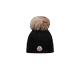 MONCLER ENFANT Bonnet en laine avec pompon