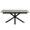 Table rectangulaire extensible en céramique L168/210 anthracite