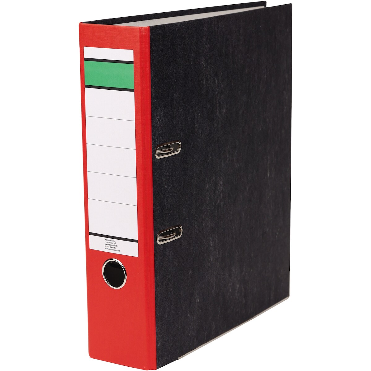 Ordner DIN A4 80mm Recycling Pappe rot Image