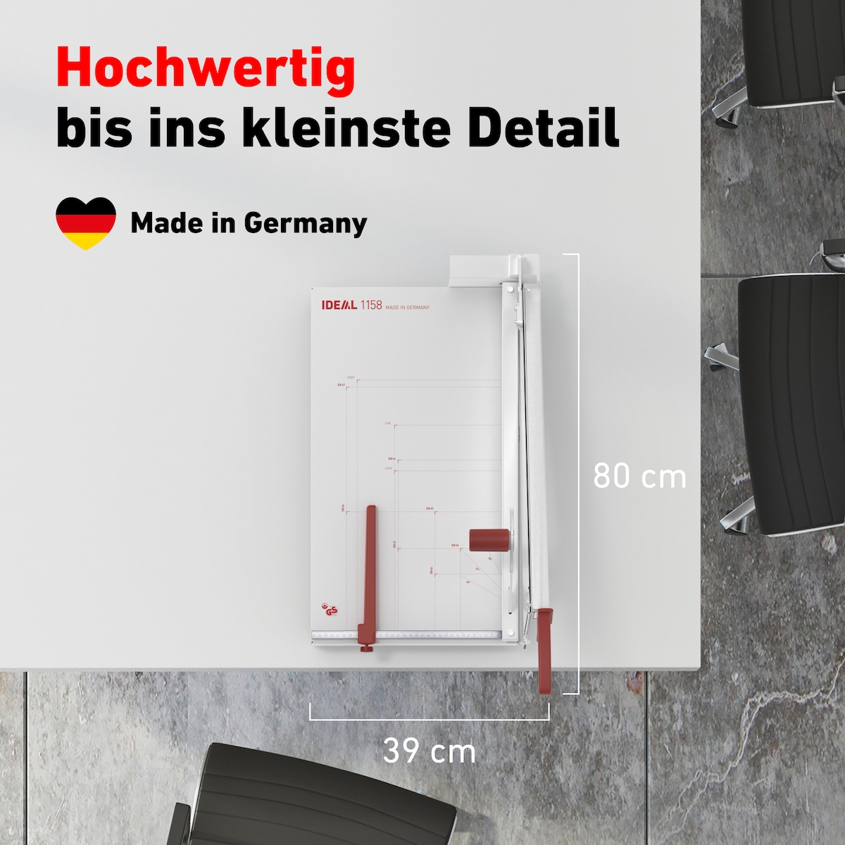 IDEAL Hebelschneider IDEAL 1158 11581000 Schnittlänge 58cm 40Bl Image