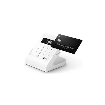 Sumup Air drahtloses Datentelefon mit Ladestation - einfach und schnell mit Karten und kontaktlos bezahlen.