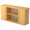 bümö Sideboard Buche mit Flügeltüren & Regal - Büromöbel Sideboard Holz 166cm breit, 45cm schmal, Büro Schrank für Flur oder als Wohnzimmer-Kommode