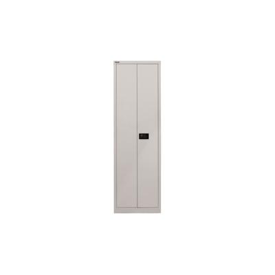 BISLEY Universal Flügeltürenschrank abschließbar - Stahlschrank schmal mit 3-Punkt-Schloss & Flügeltüren - Aktenschrank aus Metall mit 4 Fachböden Image