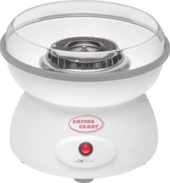 Clatronic ZWM 3478 Zuckerwattemaschine, 27 cm Schale, Quarz-Heizelement, Zubehör, 500 W, Weiß Image