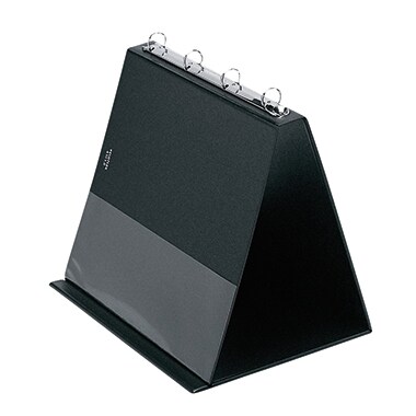 Veloflex Tischflipchart 4101080 DIN A4 quer 4Ringe 10Hüllen schwarz Image