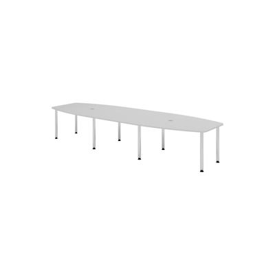bümö Konferenztisch groß KT40 in Grau Chromfüße Image