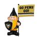 Evergreen Pittsburgh Penguins Flag Holder Gnome 6.1 x 4.5 x 10 inches