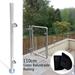 110cm Stainless Steel Guardrail Railing Post Round Pipe Balcony Column Clamp Guard Rail