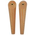 2 Pcs Wall Hook Hanging Hooks for Clothes Storage Rack Cabinet Heavy Duty Wooden Decor Coat Office Child