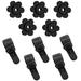 Ckoytals 10 PCS Garden EC36 Flag Rubber Stoppers and Tiger Clip Adjustable Anti-Wind Garden Flag Clips to Keep Flags in Place