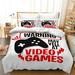 Game Pad Printed Bedding Sheets With Pillowcase Boy Man Children Twin Size Microfiber Bedding Cover Set