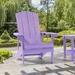 CHYVARY 1 Peak Adirondack Chair Fire Pit Outdoor Patio Furniture Purple