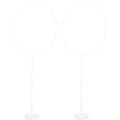 2pcs Round Shaped Balloon Arch Frame Balloons Stand Holder Kit for Birthday Wedding Party