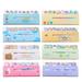 8 sets of cartoon animal sorting station index stickers creative and cute stationery notebooks