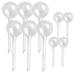 HanHik 10pcs Clear Plant EC36 Self Watering Globes Plastic Self Watering Bulbs Flower Automatic Watering Stakes Devices Garden Self Watering for Outdoor Indoor Plant