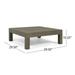 Christopher Knight Home Brava Outdoor Acacia Wood Left Arm Loveseat and Coffee Table Set with Cushion by Gray/ White