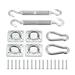 Stainless for Sun Shade Sail Canopy Fitting Set Heavy Duty Shade Sail Hardware K
