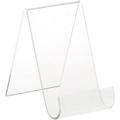 Clear Flat Back Display Easel With Rounded Front 5.5 H X 3.5 W X 5.5 D (6 Pack)