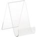 Clear Flat Back Display Easel With Rounded Front 5.5 H X 3.5 W X 5.5 D (6 Pack)