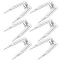 Stainless Steel Rotating Roasting Fork Shaft Assembly Chicken Strips Electric Oven Air Fryer Accessories 6 Sets Kitchen Forks Food Grill Stuff Bbq