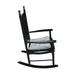 Wooden porch rocker chair Black