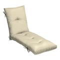 Arden Selections Outdoor Plush Modern Tufted Chaise Cushion 76 x 22 Water Repellent Fade Resistant Tufted Cushion for Chaise Lounger 76 x 22 Tan Leala