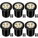 AOAXL 6W Well Lights EC36 Landscape LED In Ground Outdoor AC/DC12-24V Low Voltage IP68 Waterproof 2700k Outdoor In-Ground Lights for Yard Garden Patio 6 Pack