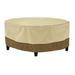 Classic Accessories Veranda Water-Resistant EC36 30 Inch Round Patio Ottoman/Coffee Table Cover Outdoor Ottoman Cover Pebble/Bark/Earth