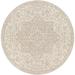 Mark&Day Outdoor Area Rugs 8ft Round Appelscha Traditional Indoor/Outdoor Taupe Area Rug (7 10 Round)