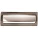 Hollin Cup Pull Color Brushed 3 3/4 Length Lynwood Coll Contemporary Minimal Modern Decorative Kitchen Drawer Cabinet Door Hardware Dresser Bathroom Metal Interior Home