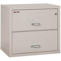 Fireking 2 Drawer 31 wide Classic Lateral fireproof File Cabinet-Platinum