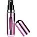 5ml Perfume Atomiser Travel Essentials Refillable Perfume for Women Bottle Holiday Essentials for Women Travel Accessories Portable Perfume Travel Bottles for Travel Toiletries (Metallic Pink)