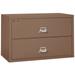 Fireking 2 Drawer 44 wide Classic Lateral fireproof File Cabinet-Tan