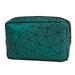 Waterproof Small Makeup Bag Pouch for Purse Travel Toiletry Storage Bag Cute Preppy Cosmetic Bag for Women Girl Waterproof Makeup Organizer Bag Skincare Bag Purse with Zipper - green