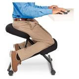 Pneumatic Ergonomic Kneeling Chair | Fully Adjustable Mobile Office Seating | Improve Posture to Relieve Neck and Back Pain | Easy Assembly | Use in Home Office and Classroom