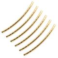 HEEPDD 200Pcs Curved Noodle EC36 Tube Beads Twist Long Curved Noodle Tube Spacer Beads for DIY Bracelet Anklet Necklace Earring Jewelry Making(Gold)