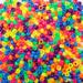 Neon Mix Plastic Pony EC36 Beads 6x9mm 500 Beads Made in The USA Multicolor Bulk Pony Beads Package for Arts & Crafts
