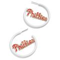 BaubleBar Philadelphia Phillies Enamel Hoop Earrings