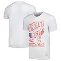 Men's Mitchell & Ness White New York Rangers Pizza T-Shirt