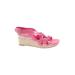 Cole Haan Wedges: Pink Solid Shoes - Women's Size 6 - Open Toe