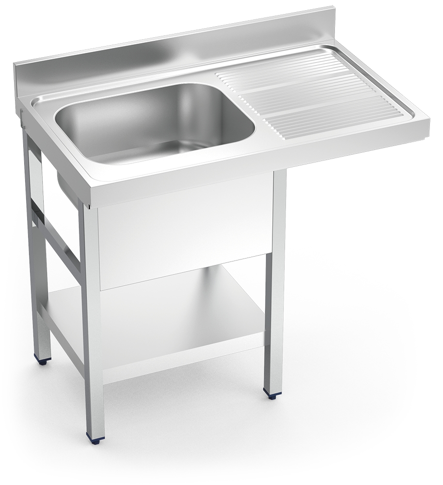 FRICOSMOS-Spülbecken 1C,ED 1200x700x890 mm. Eimerabmessungen 400x500x250 mm. Image