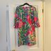 Lilly Pulitzer Dresses | Lilly Pulitzer Floral Shift Dress. 3/4 Sleeves. Size Small | Color: Pink/Yellow | Size: S