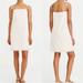 J. Crew Dresses | J. Crew Linen Blend Tan & White Stripe Mini Dress Pom Pom Trim Womens Medium | Color: Tan/White | Size: M