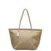Coach Bags | Coach Signature Tote Bag Handbag F34104 Beige White Pvc Leather Women's | Color: Cream | Size: Os